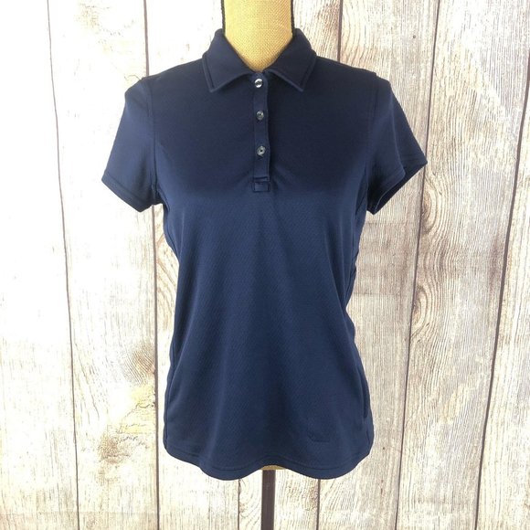 L.L. Bean Tops - SOLD L.L. Bean Navy Blue Short Sleeve Polo Shirt M